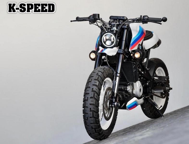  Loca moto custom basada en la BMW G R de K-Speed ​​Customs.