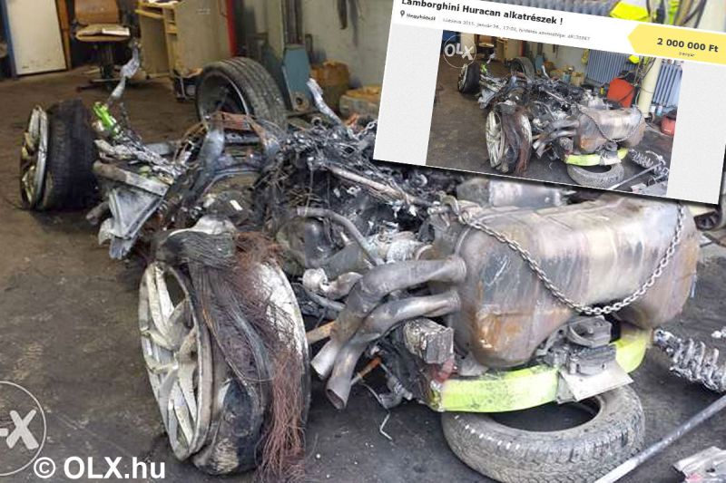 Lamborghini Huracan Crash 1 Rester kaufen! Crash Lambo wird verkauft