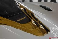 McLaren P1 MSO en blanc et or