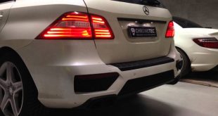 Aérodynamisme Chrometec sur la porte Mercedes AMG GT 4 (X290)