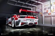 Racing-look op de Ferrari 458 Italia van Cyclonese Design