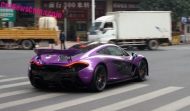 McLaren P1 extremely eye-catching in purple glossy