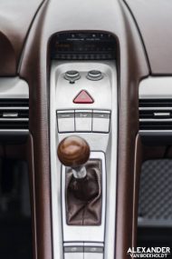 Porsche Carrera GT in cacaobruin interieur