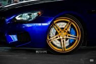 santorini blue bmw m6 f13 tuning 15 190x126 Strasse Wheels veredelt den BMW M6 F13 in San Marino Blau