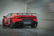 Rosso Mars Lamborghini Huracan Vorsteiner Novara Carbon Aerodynamik Kit Tuning 13 190x127