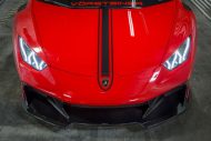 Rosso Mars Lamborghini Huracan Vorsteiner Novara Carbon Aerodynamik Kit Tuning 23 190x127