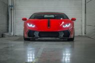 Rosso Mars Lamborghini Huracan Vorsteiner Novara Carbon Aerodynamik Kit Tuning 3 190x127