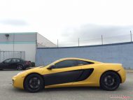 McLaren 12C Folierung in matt Gelb und Schwarz by Impressive Wrap