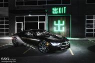 BMW i8 Voll-Folierung in Satinschwarz und Mattgrau