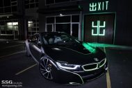 BMW i8 volledig verijdelen in satijnzwart en matgrijs