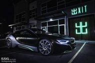 BMW i8 Voll-Folierung in Satinschwarz und Mattgrau