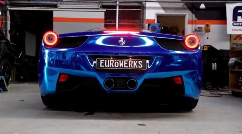 Auffälliges Eurowerks Tuning am Ferrari 458 Italia