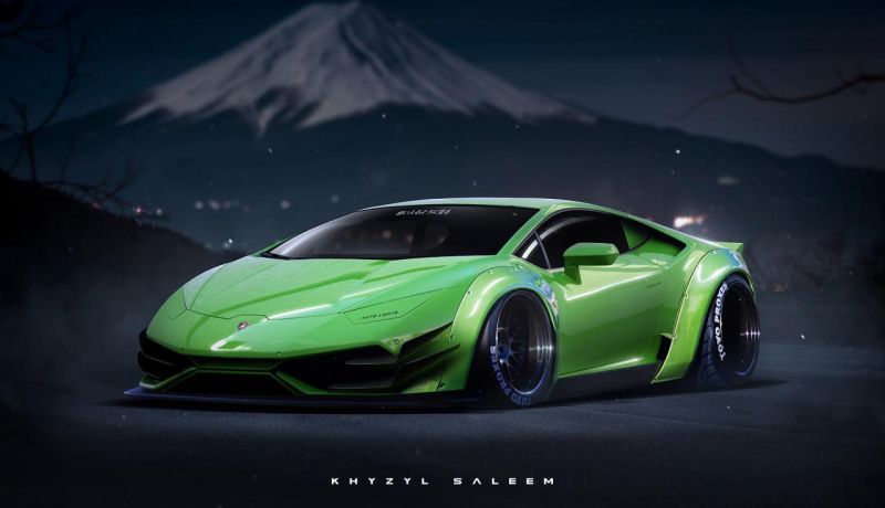 Lamborghini Huracan Broadcasting Rendering by Khyzyl Saleem