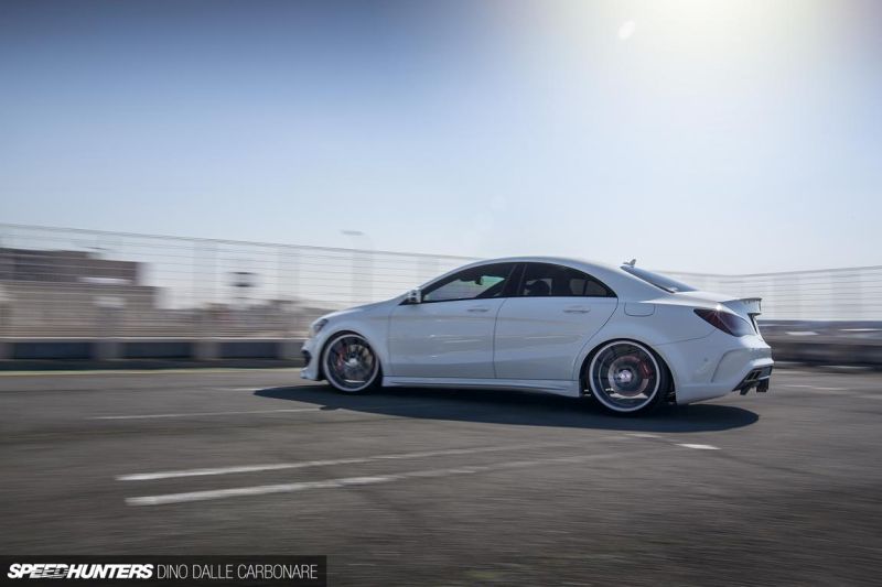 Speedhunters Mercedes CLA with widebody kit and 20 inch
