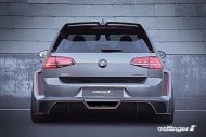 VW Golf R as Oettinger Golf 500R with up to 750 PS at the lake