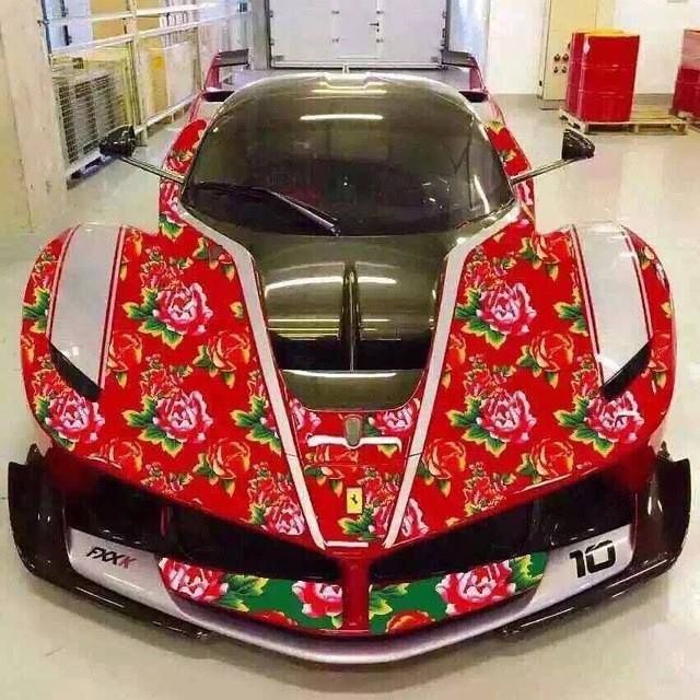 Ferrari Fxx K With Roses Wrap 1