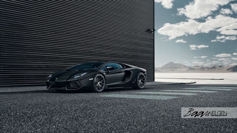 Lamborghini Aventador Nero Nemesis with HRE P101 alloy wheels