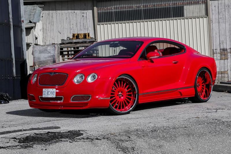 Bentley Continental GT with widebody kit and Forgiato Wheels