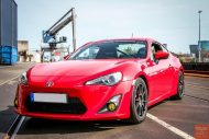 KW Clubsport coilover suspension in the tuned Toyota GT86