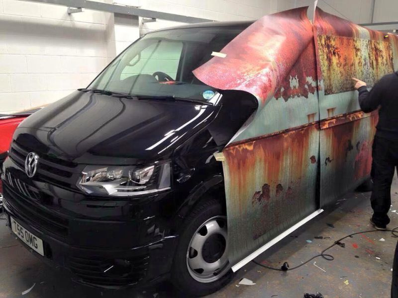 Crazy advice look foiling on the VW T5 bus