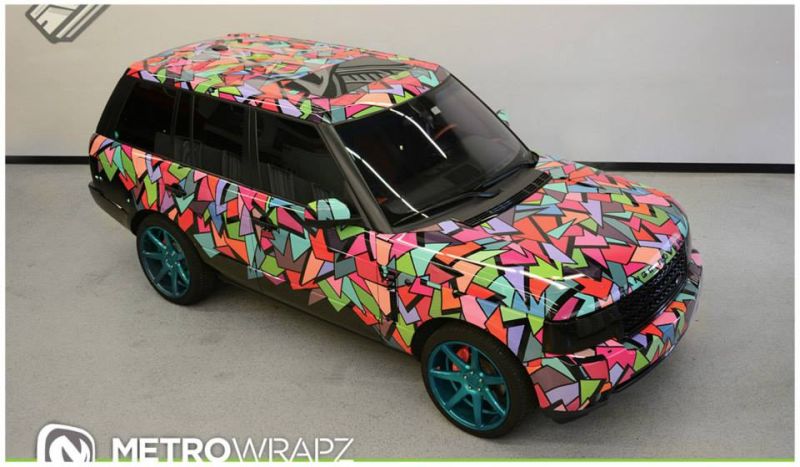 Metro Wrapz &#8211; Crazy Folierung auf einem Range Rover