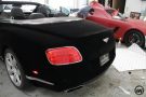 Samtiger Begleiter &#8211; Bentley GTC in Black Velvet Folierung