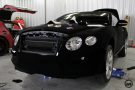 Fluweelzachte metgezel – Bentley GTC in Black Velvet-folie