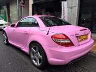 Impressive Wrap - pink foiling for the Mercedes SLK AMG