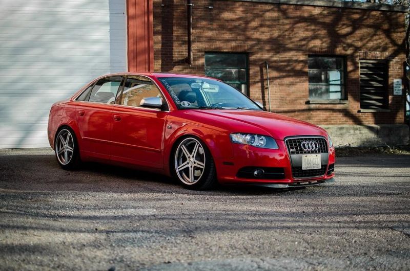 Audi A4 B7 with ST suspension suspension and TSW Alu's
