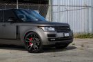 Range Rover gris mate en llantas 22 pulgadas Forgiato F2.19-ECL