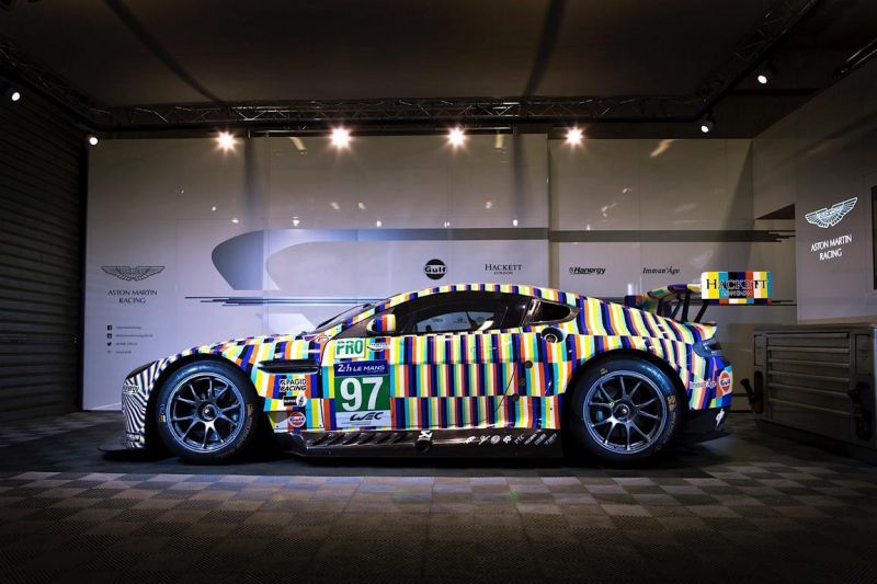 Aston Martin Vantage GTE als knallbuntes Art Car
