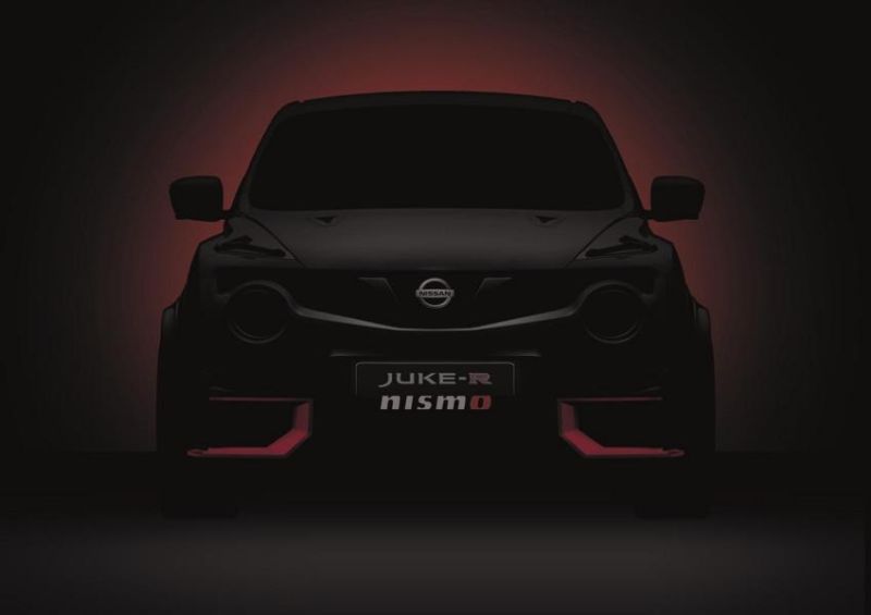 Nissan Juke-R Nismo Teaser Bild vor der Präsentation