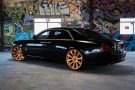 Rolls Royce in Schwarz / Silber mit goldenen Forgiatos