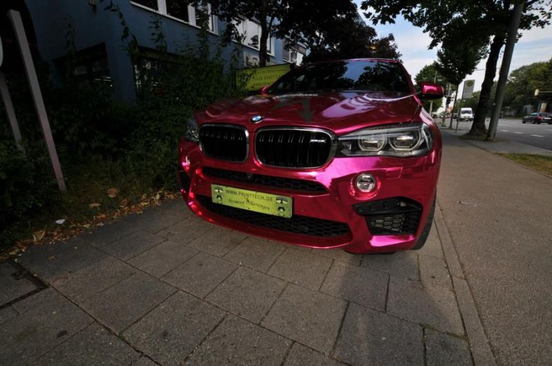 11222024 1008556915845024 2410753218058176775 o Print Tech Folierung am BMW X6 M in Chrom Pink
