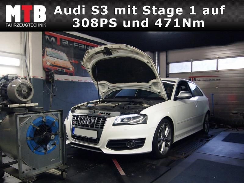 MTB Fahrzeugtechnik &#8211; Audi A3 S3 8P mit 308 PS &#038; 471 NM