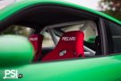 Giftgrüner Porsche GT3 RS vom Tuner PSI mit HRE Wheels