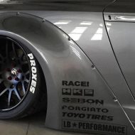 RACE! Republika Południowej Afryki Nissan GT-R z szerokim nadwoziem Liberty Walk