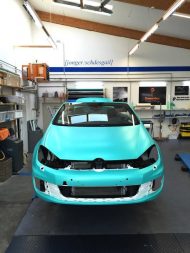 Crazy &#8211; SchwabenFolia zeigt sein VW Golf 6 GTI Cabrio