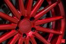Acura TLX Custom Vossen VFS2 Wheels 2 135x90 Weißer Acura TLX mit roten Vossen Wheels VFS 2 Alus