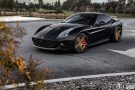 Ruedas de lujo AG en oro en el Ferrari California T