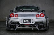 Kuhl Racing silvered the Nissan GT-R with widebody kit