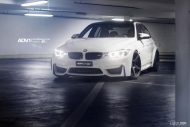 Roues 20 inch ADV.1 sur la BMW M3 F80 en blanc