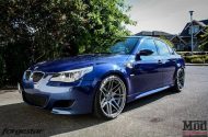 BMW E60 M5 Blue Forgestar F14 20x95et9 1 190x125