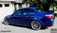 BMW E60 M5 Blue Forgestar F14 20x95et9 5 190x110