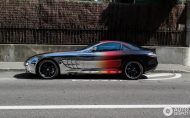 Chrome foil on the Mercedes-Benz SLR McLaren