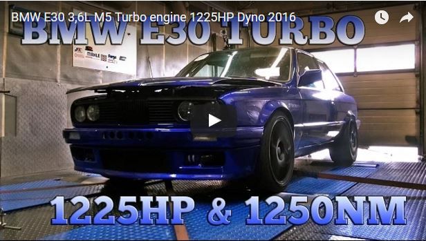 BMW E30 36L M5 Turbo Motor 1225HP Dyno 2016 1 Video: Das ist Deutschlands schnellster BMW