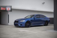 Clean Looking Monte Carlo Blue BMW F10 M3 On HRE Wheels 13 190x127