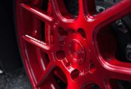 ADV.1 Wheels ADV5.0 DC in Rot auf der Corvette Z06 C7