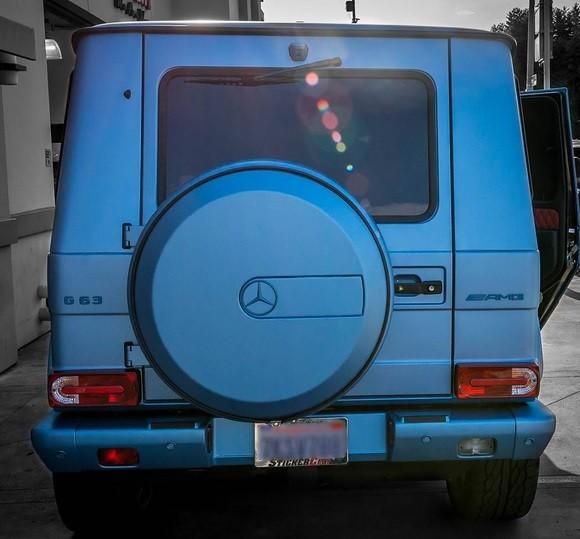 Kylie Jenners G Wagon Turns Baby Blue Amg 1