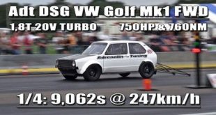 Video: Incredible - 8,7 seconds VW Golf 2 from BOBA